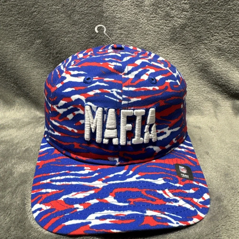 Buffalo Bills Mafia New Era Adjustable Striped Hat Strap Back NFL Zebra